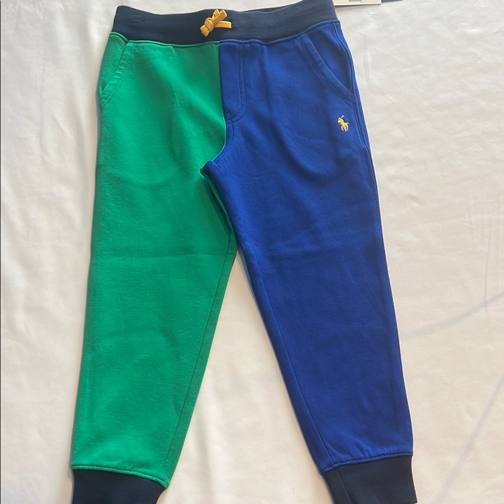 Polo by Ralph Lauren Kids' Two-Tone Green and Blue Joggers